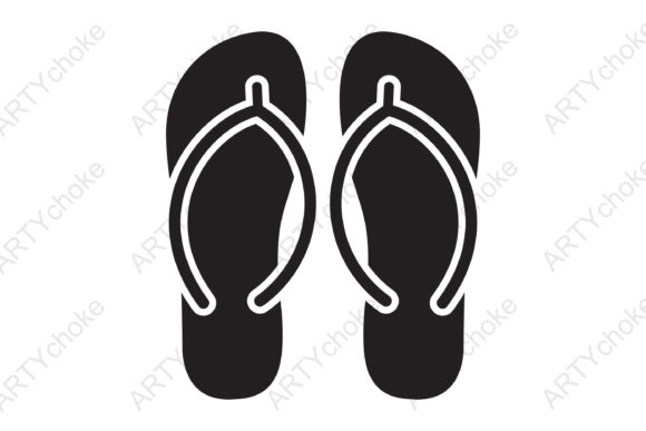 Download Flip-flops. SVG File Ready for Cricut - For cricut Collection
