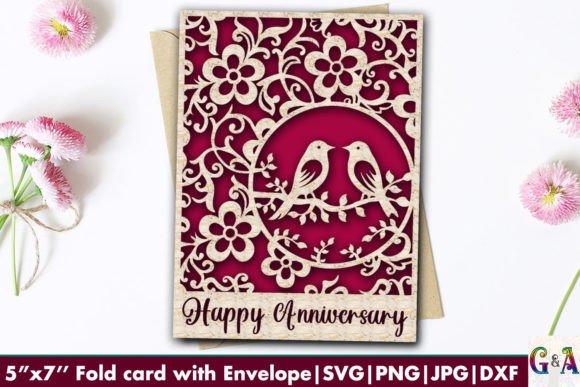 Download Anniversary Card SVG File for Cricut - For cricut Collection