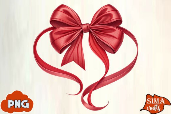 Download Valentine's Day Red Coquette Bow PNG - Premium Bundle